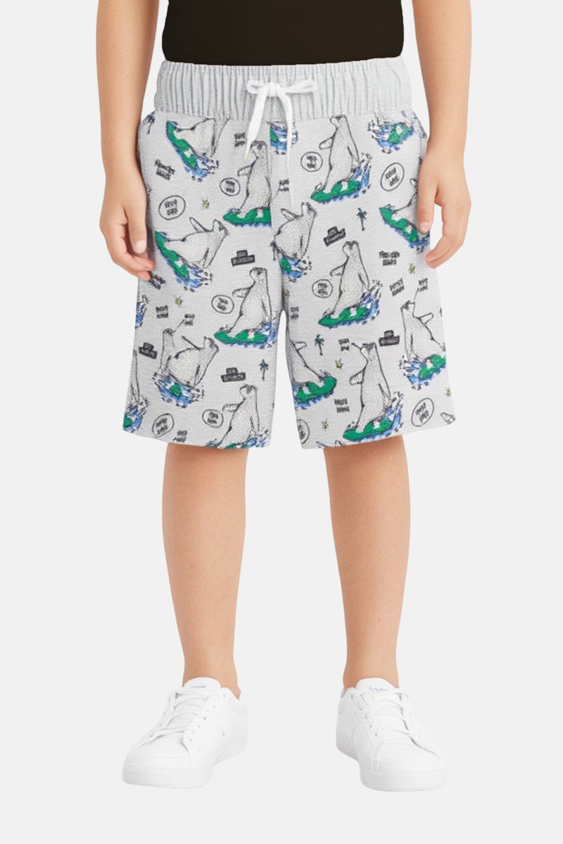 NAME IT Kids Boy Allover Print Shorts, Multicolor - Image 1