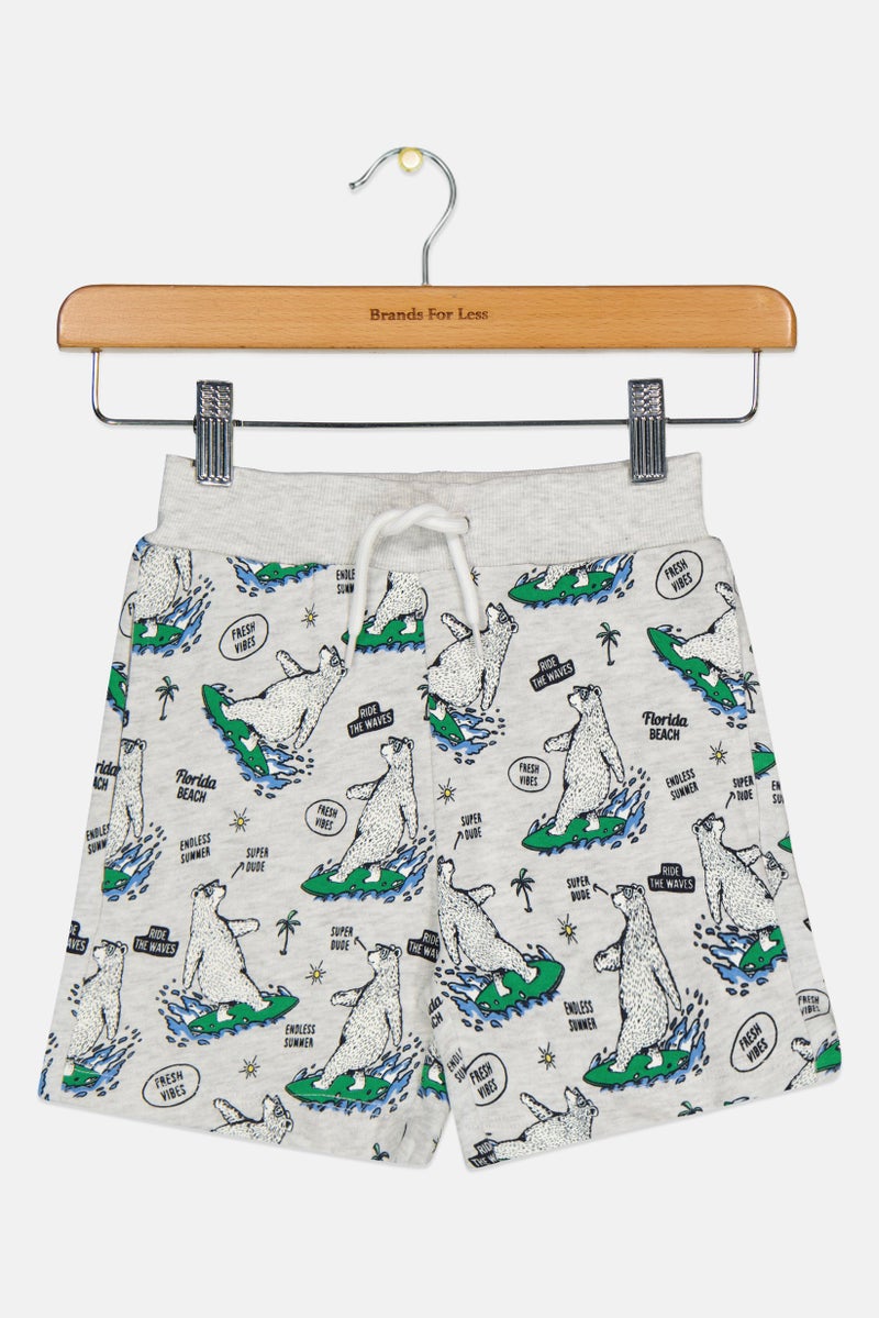 NAME IT Kids Boy Allover Print Shorts, Multicolor - Image 3