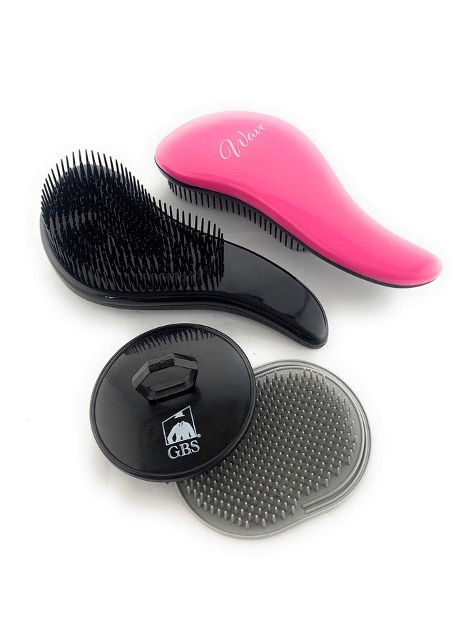 G.B.S B.S Wave Flexible Detangling Brush For Sensitive Heads Pack Of 4 - Image 2