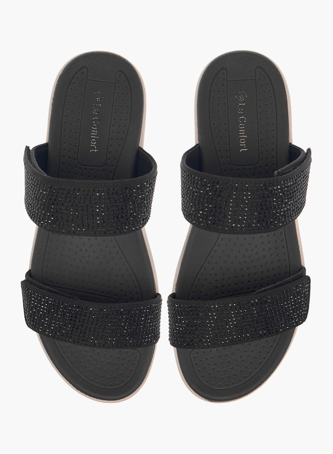 Le Confort Women's Embellished Flatform Slip-On Sandals - Image 2