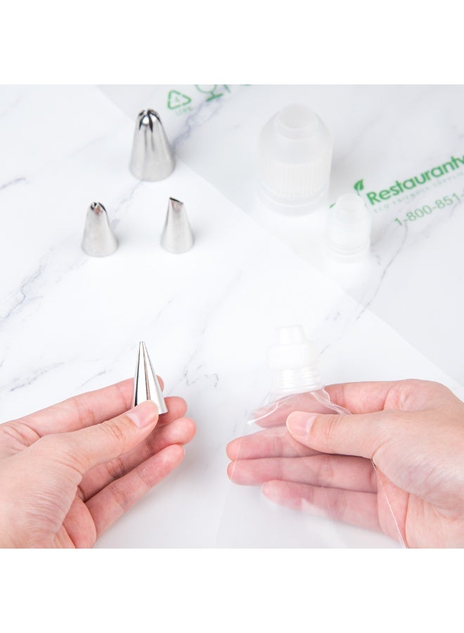 Restaurantware Pastry Tek Piping Bag Coupler, 1 Standard Frosting Coupler - Reusable, 2-Piece Design, White Plastic Cake Decorating Coupler, Durable, Securely Fastens Pastry Tips - Image 5