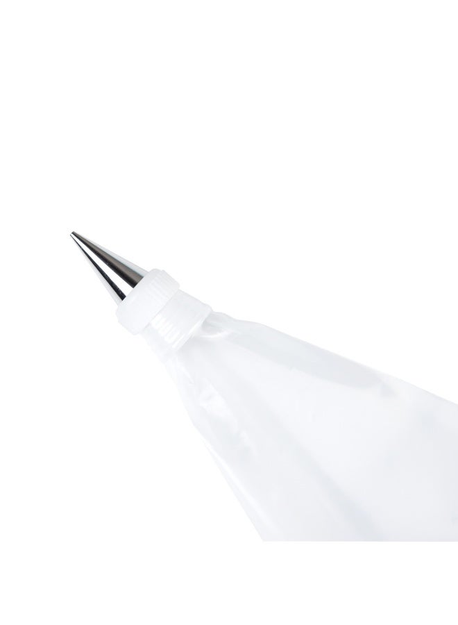 Restaurantware Pastry Tek Piping Bag Coupler, 1 Standard Frosting Coupler - Reusable, 2-Piece Design, White Plastic Cake Decorating Coupler, Durable, Securely Fastens Pastry Tips - Image 2