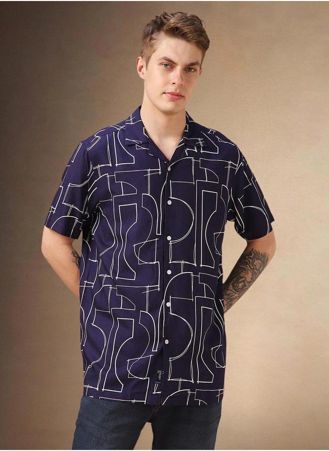 Button Down Collar Casual Shirt by Styli
