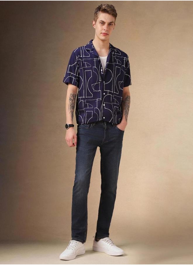 Button Down Collar Casual Shirt by Styli