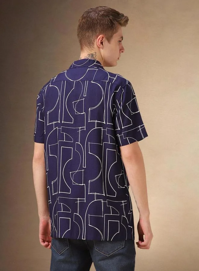 دينيس لينغو قميص كاجوال بياقة بأزرار من ستايلي