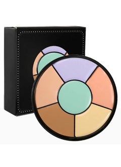 Color Corrector Palette 6 In 1 Concealer Contour Palette Color Corrector For Dark Circlesredness Brighten Cream Concealer Color Correcting Palette Full Coverage Concealer Make Up Kit(01)