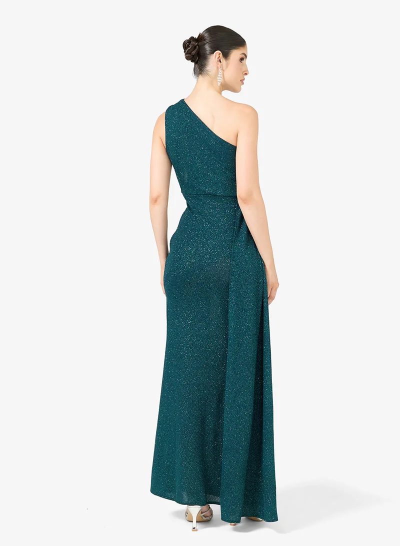 Ella Limited Edition One Shoulder Shimmer Dress With Slit