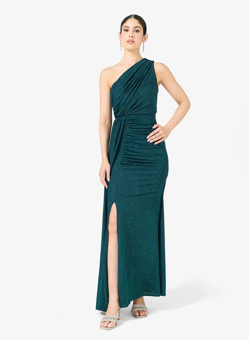 Ella Limited Edition One Shoulder Shimmer Dress With Slit