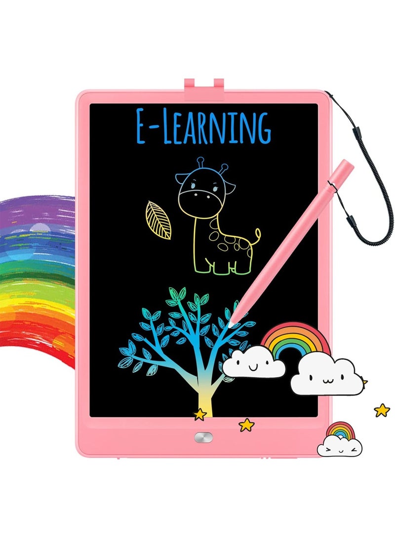10-Inch Portable LCD Graffiti Board, Suitable for Children Over 3 Years Old (Pink)  - Image 1