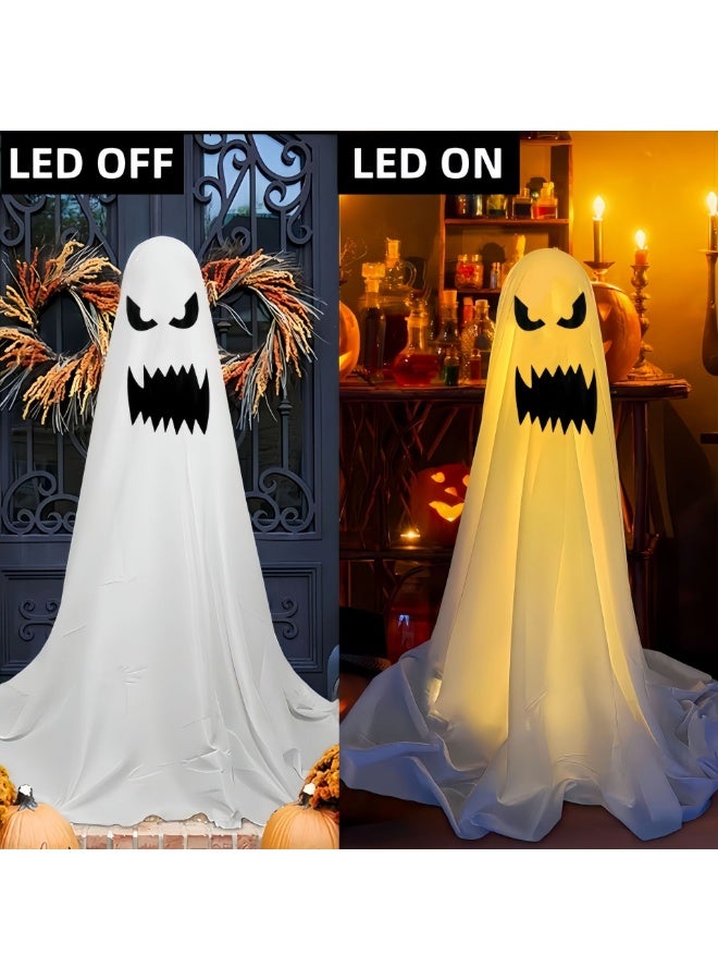 Outdoor Decorations Ghost Decorations with String Lights Battery Operated Easy to Assemble Outdoor Yard Garden Lawn Decorations Halloween - Image 3