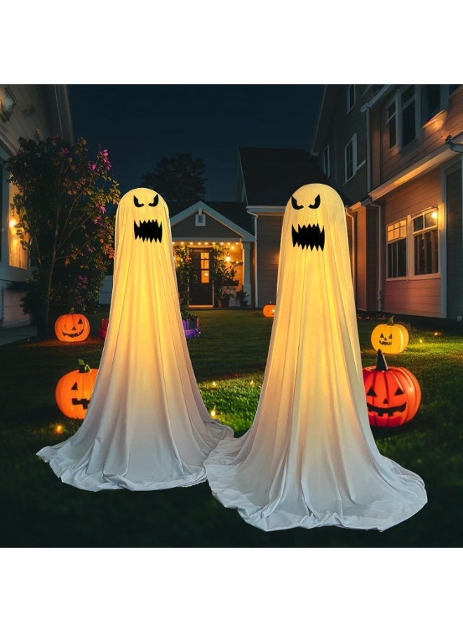 Outdoor Decorations Ghost Decorations with String Lights Battery Operated Easy to Assemble Outdoor Yard Garden Lawn Decorations Halloween - Image 5