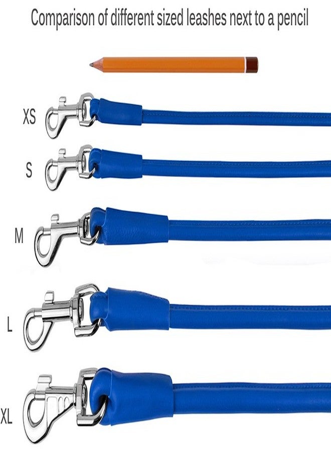 CollarDirect Soft Leather 6 ft Dog Leash - Sturdy Dog Leash for Training & Walking for Small Medium Large Dogs (Purple, XL) - Image 2