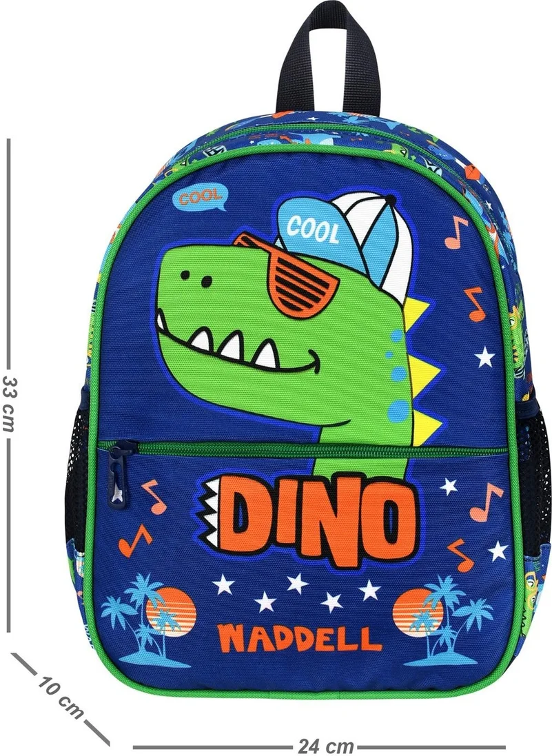 Waddell Waddell Licensed Dinosaur Patterned Navy Blue Kindergarten Backpack