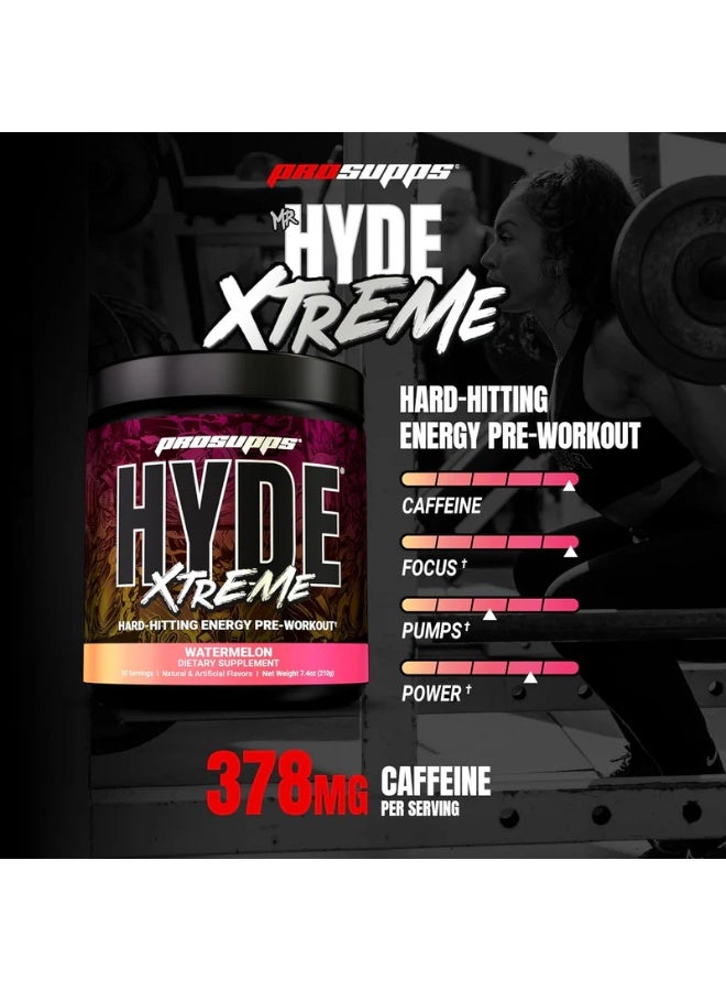 PROSUPPS Mr. Hyde Xtreme Pre Workout Powder Watermelon 30 Servings - Extreme Energy & Focus Formula - Image 2