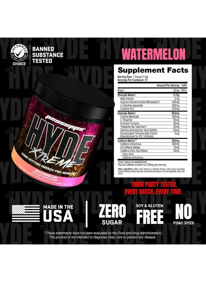 PROSUPPS Mr. Hyde Xtreme Pre Workout Powder Watermelon 30 Servings - Extreme Energy & Focus Formula - Image 3