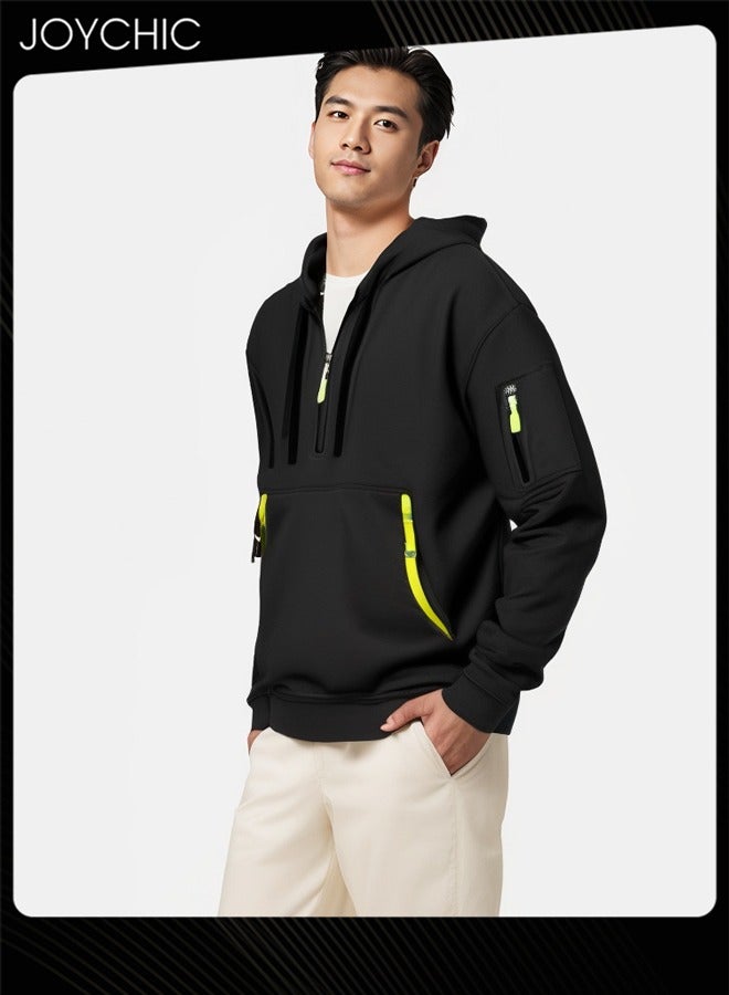 Joychic هودي رجالي دافئ بأكمام طويلة لخريف وشتاء - Image 1