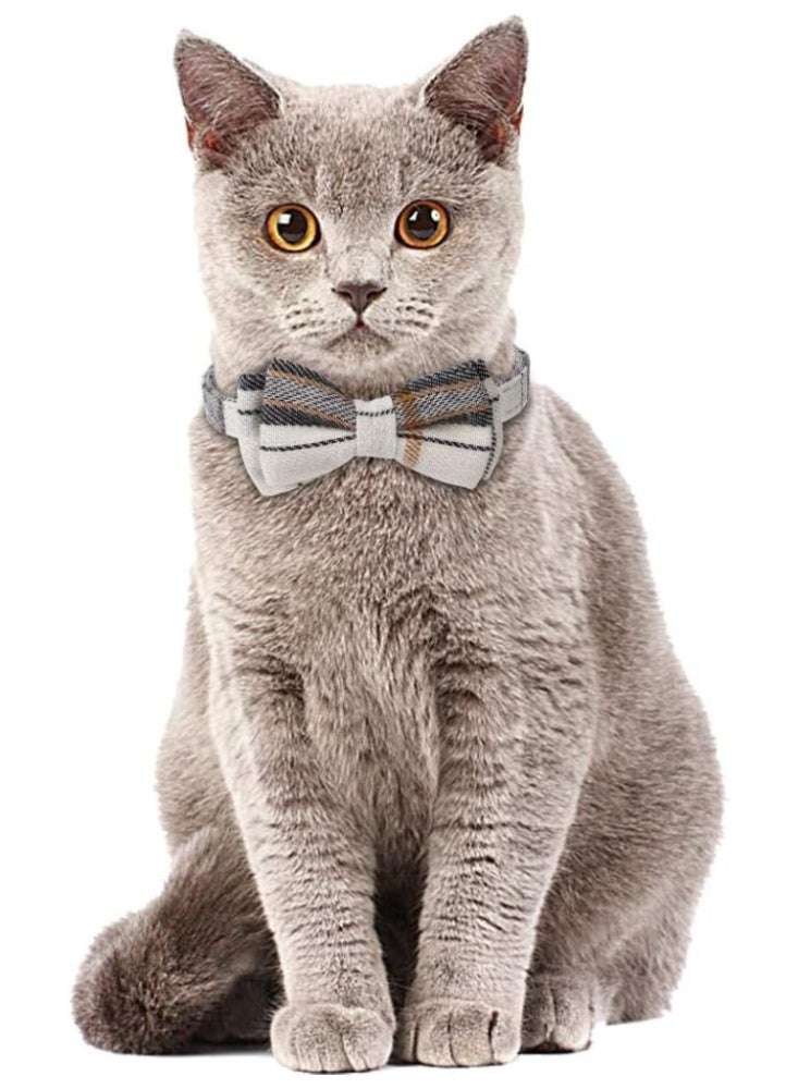 2 Pack Breakaway Cat Collars with Bells & Bandana, Adjustable Safety Collar for Cats and Small Dogs, Cute Pet Accessories - Image 4
