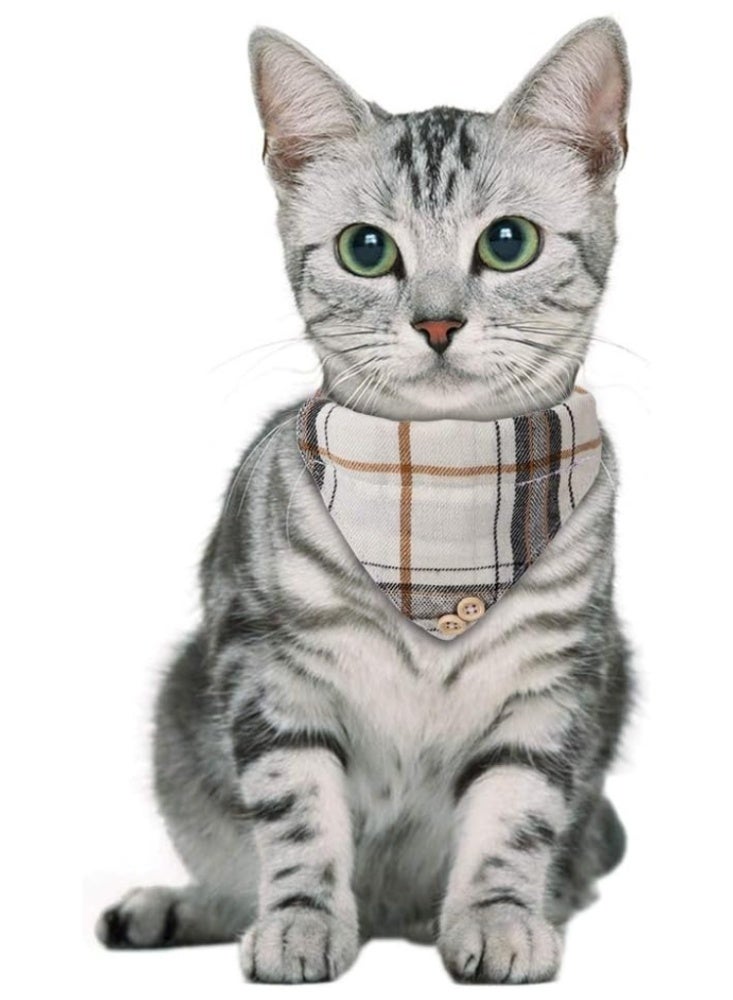 2 Pack Breakaway Cat Collars with Bells & Bandana, Adjustable Safety Collar for Cats and Small Dogs, Cute Pet Accessories - Image 5