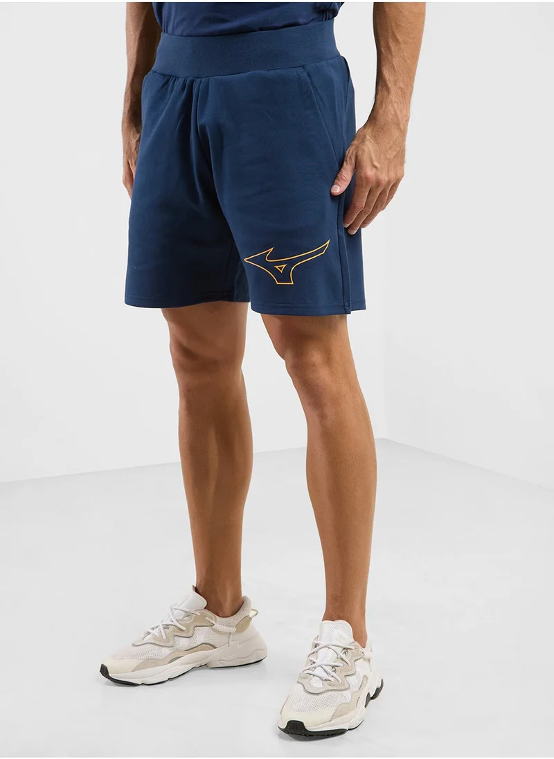 ميزونو Athletics Ribbed Shorts