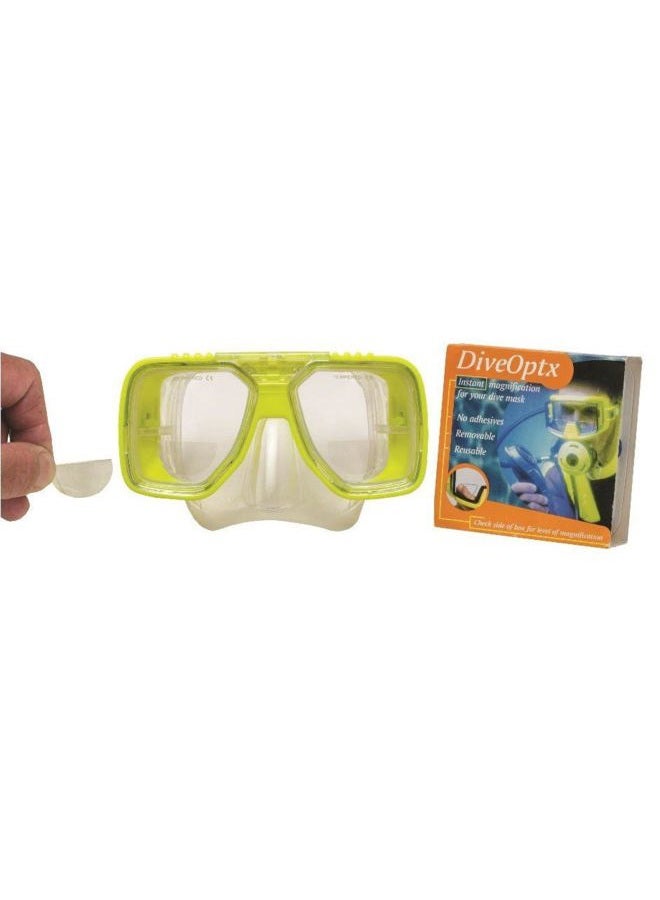 Calabria Hydrotac Dive OPTX 20/20 Stick On Bifocal Lenses +3.00 Scuba Mask Magnifying BiFocal Stickers Diving Swim Goggles - Image 5