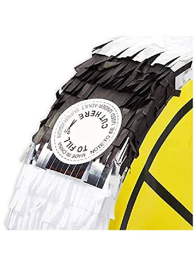 Blue Panda Small Pull String Pinata For Train Birthday Party Railroad Crossing Sign (13 X 13 X 3 In)  - Image 4