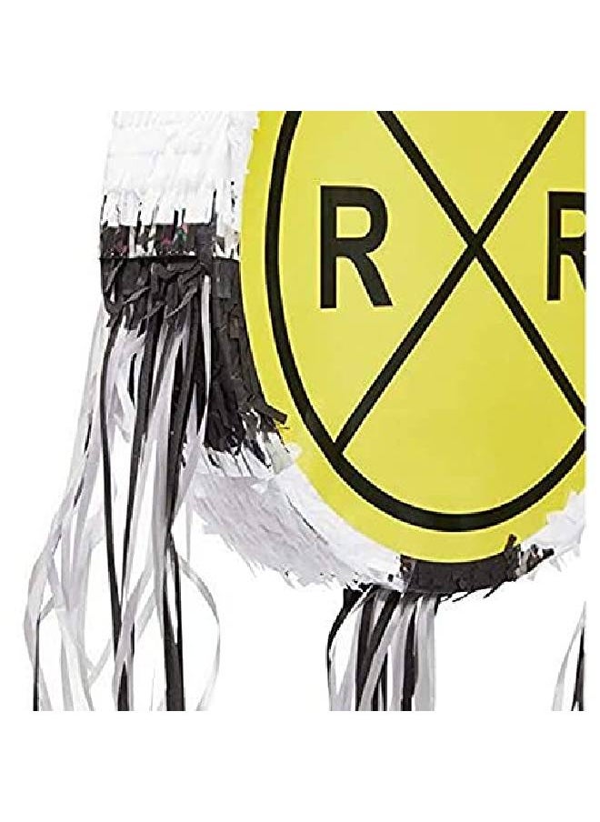 Blue Panda Small Pull String Pinata For Train Birthday Party Railroad Crossing Sign (13 X 13 X 3 In)  - Image 5