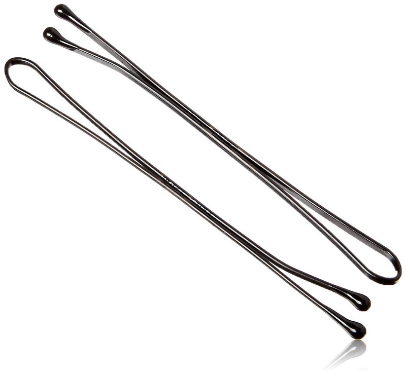 Kleravitex BLACK Jumbo 2.75" Bobby Hair Pins - Black Tipped Flat Style Pins for Women - Perfect For Rollers - Hair Pins for Styling - Suitable for ALL Hair Types, 100 pieces Tub Made in USA - Image 2