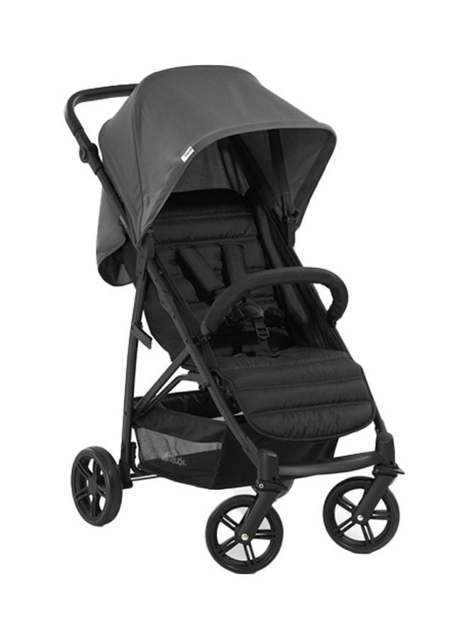 hauck Pushchair Rapid 4, Stroller 25 Kg (22 Kg Child + 3 Kg Basket), Small Folding Stroller With Lying Postion, Height - Adjustable, Large Shopping Basket - Grey - Image 1