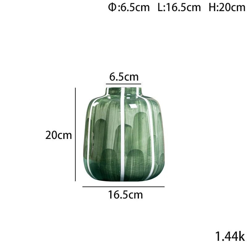 Bluejw Top Grade Simple Green Ceramic Vases - Set of 2 Round Matte Vases for Pampas Grass & Modern Home Decor - Image 3