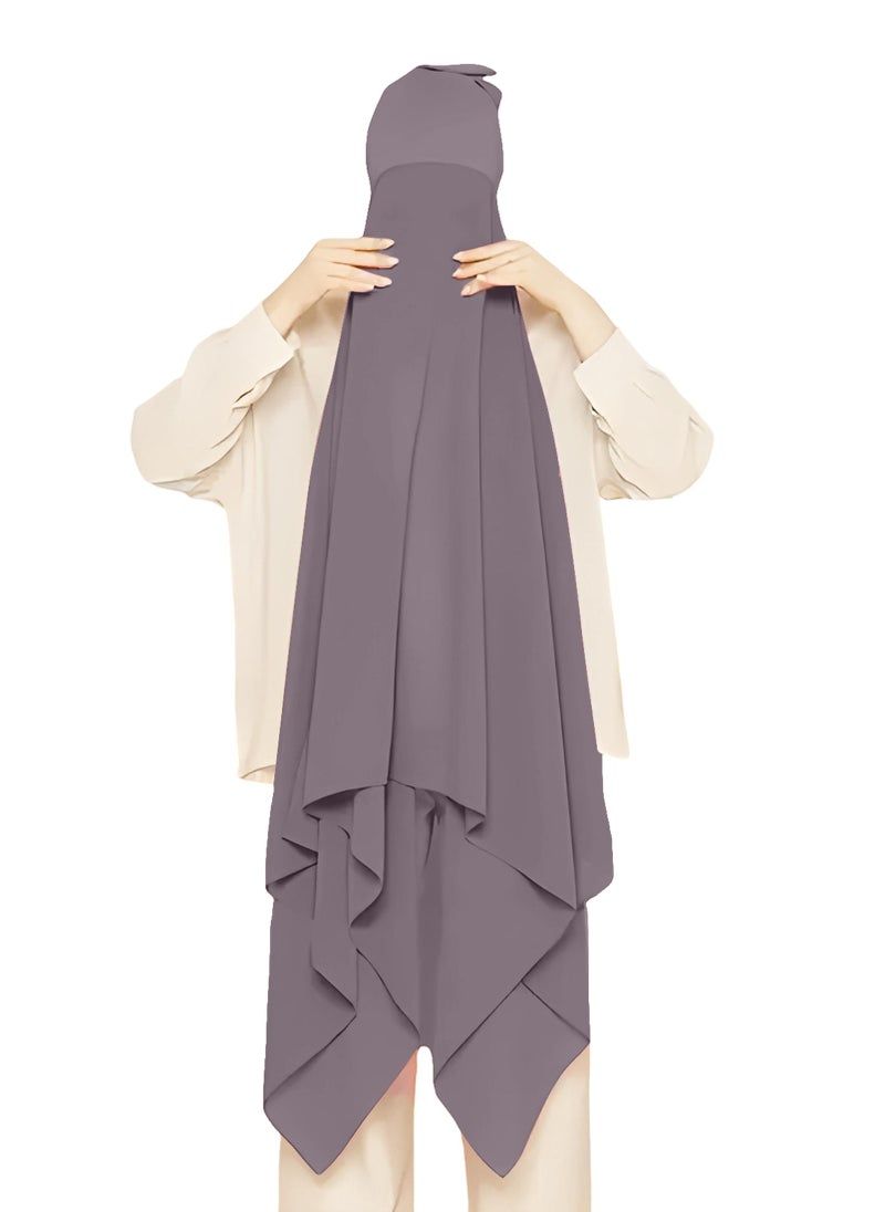 NUKHBAA Instant Hijab Wrap,Pullover Head Scarf with Tube Undercap Rocket Metallic color Hijab-HC6 - Image 2