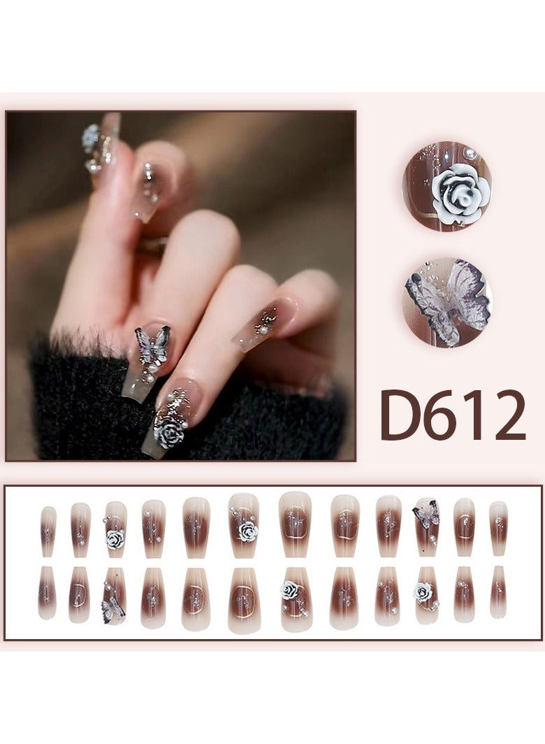 أظافر مزيفة 24 قطعة بدون لاصق - Image 3