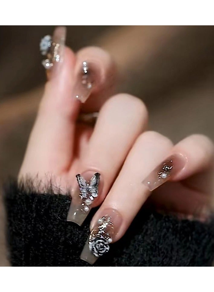 أظافر مزيفة 24 قطعة بدون لاصق - Image 5