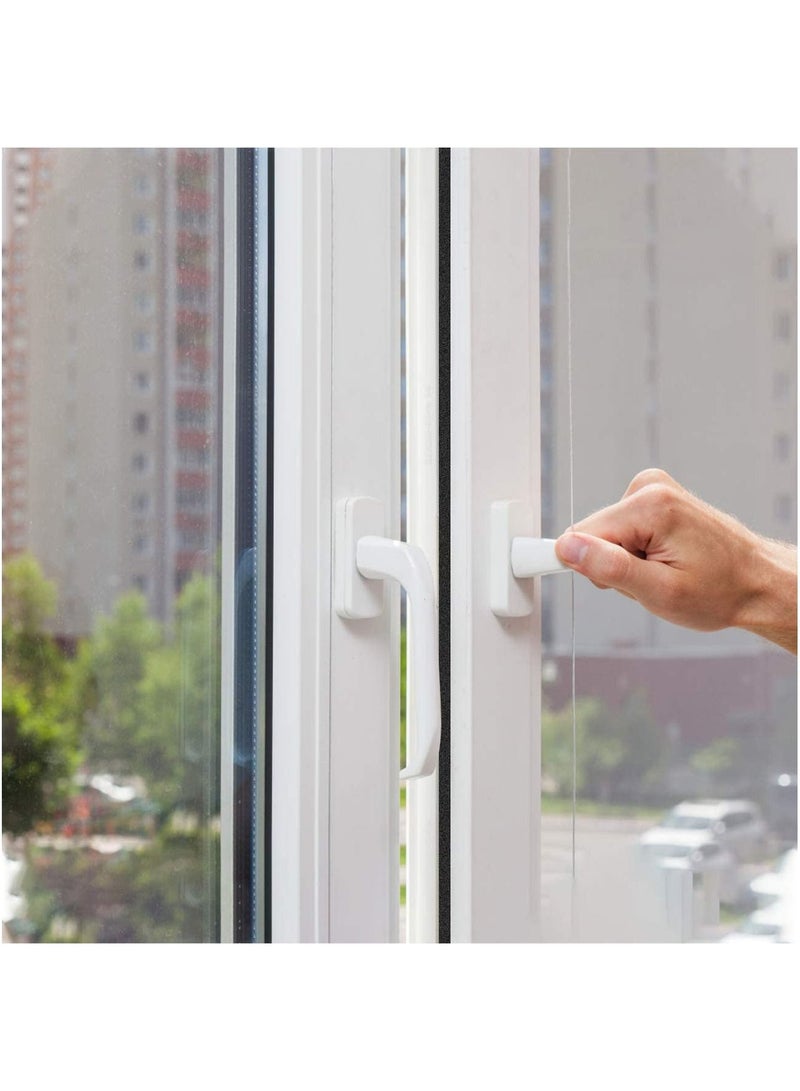 Adhesive Weather Stripping Foam Tape Window Door Draught Excluder SoundProof Strip Seals for Gap Seal 4 Rolls Total 4M Long Noise Muffling - Image 3