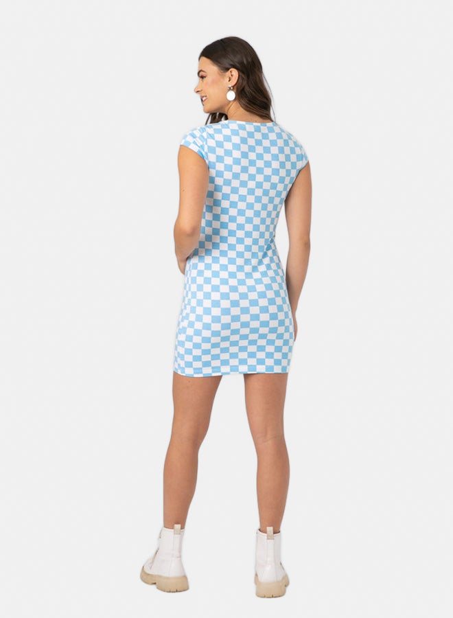 Marco Bergamo SHORT PRINTED LYCRA DRESS - Image 4