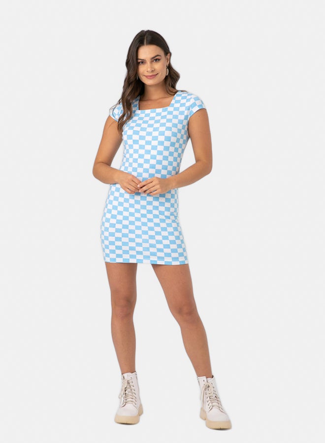 Marco Bergamo SHORT PRINTED LYCRA DRESS - Image 1