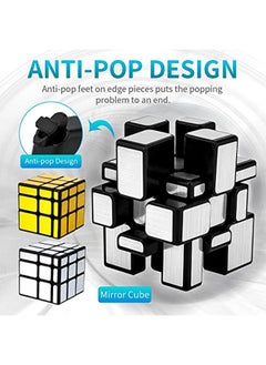 D ETERNAL D ETERNAL 168 Months To 1200 Months Cube Combo Set Of 3X3X3 Pyraminx Triangle And Mirror Puzzle Cubes Combo For 14 Years And Up,Multicolor  - Image 5