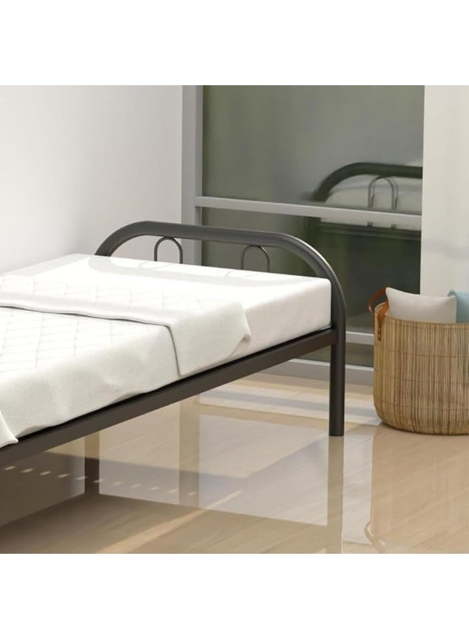 SUNLIT HOME إطار سرير معدني ثقيل للسرير الفردي، لغرفة النوم، غرفة المعيشة المنزلية، سهل النقل، إطار سرير معدني، الحجم 90x190 سم – متين وأنيق (بدون مرتبة) - Image 3