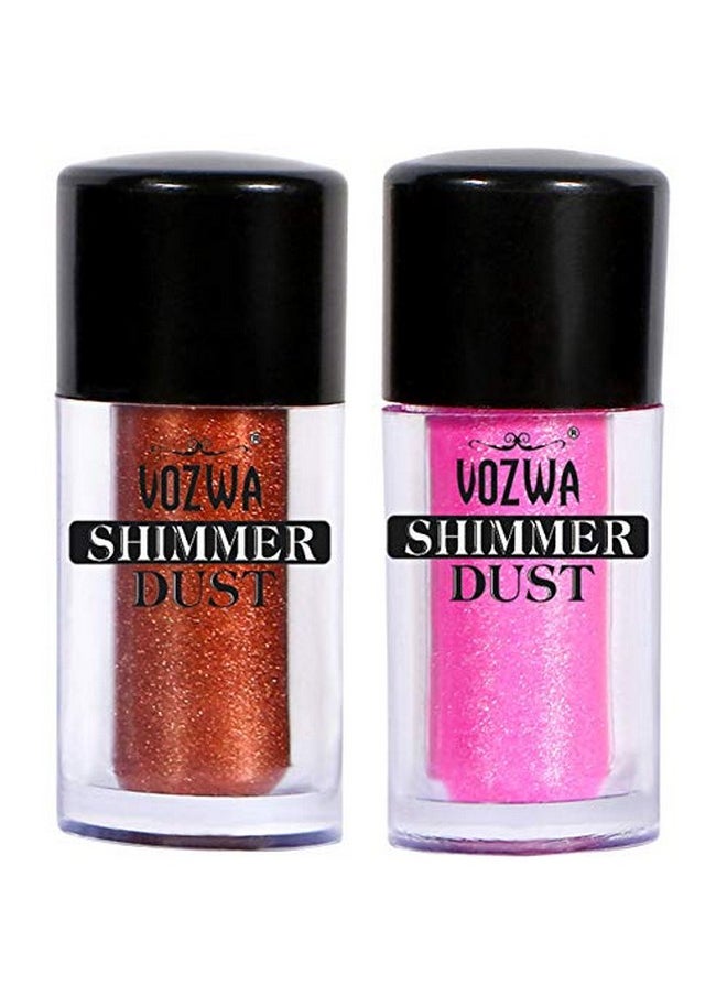 Vozwa Vozwa Eyeshadow Shimmer Dust 4 g - Copper + Pink 