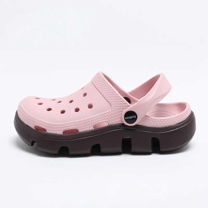 Croc Shoes Couple Style Outdoor Beach Shoes For Men, Non-Slip Casual Breathable Closed-Toe Slippers, Summer Sandals For Women - Image 1
