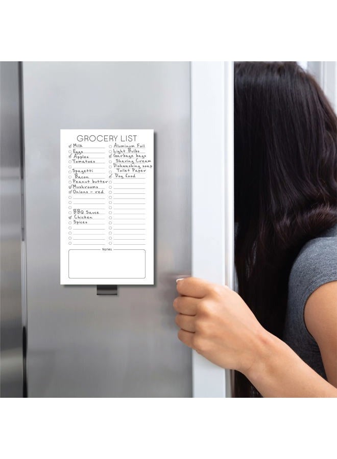 Evercio Grocery List Magnetic Notepad for Refrigerator | For Shopping Lists Minimalistic Memo Note Pad for Fridge | Office Gift for Coworkers Kitchen | 4.5x7.5 Inches, 50 Sheets - Image 5
