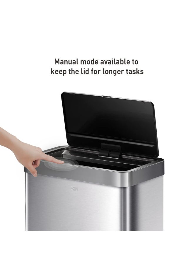 EKO Mirage X 80 Liter 21.1 Gallons Motion Sensor Trash can Brushed Stainless Steel  - Image 5