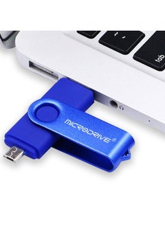BURAQ MicroDrive 32GB USB 2.0 Mobile Computer Dual-use Rotating OTG Metal U Disk (Pink)  - Image 3