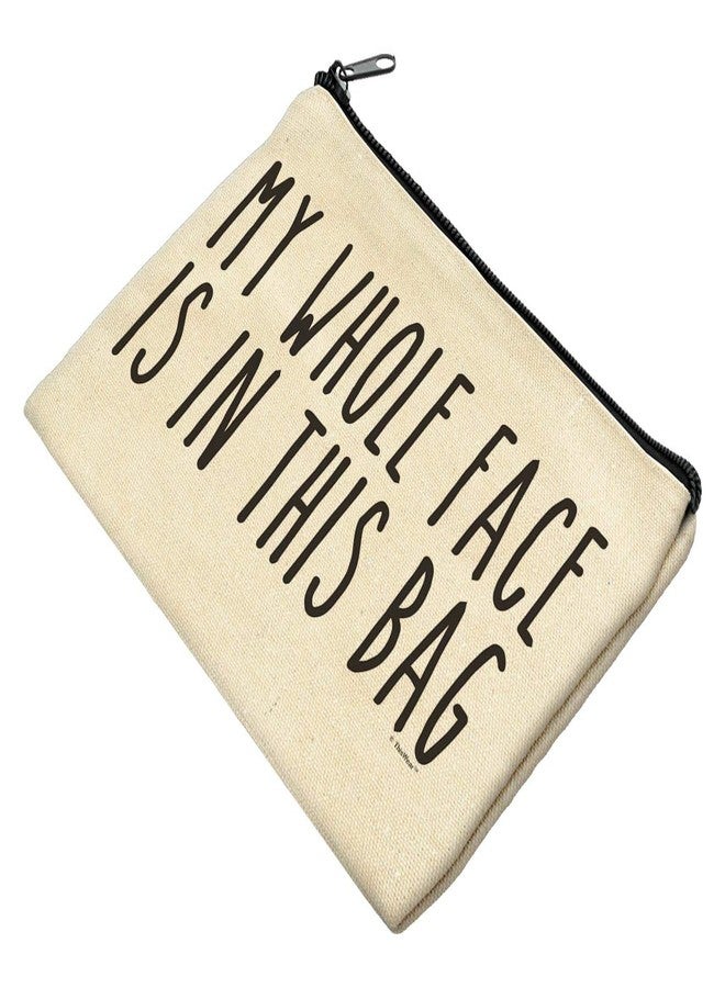 ذيس وير حقيبة مكياج قماشية لطيفة، وجهي كله في هذه الحقيبة، حقيبة سفر قماشية، حقيبة مكياج - Image 4
