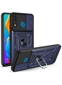 Generic Shield Full Protection Case With Metal Ring &Slide Camera Cover For huawei p30 lite 