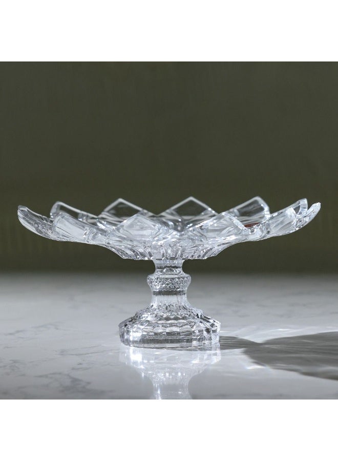 Mondo Villa Medium Plate on Foot 29 cm - Elegant Serveware for Modern Dining, Clear Dinnerware, Decorative Bowls for Stylish Table Settings - Image 2