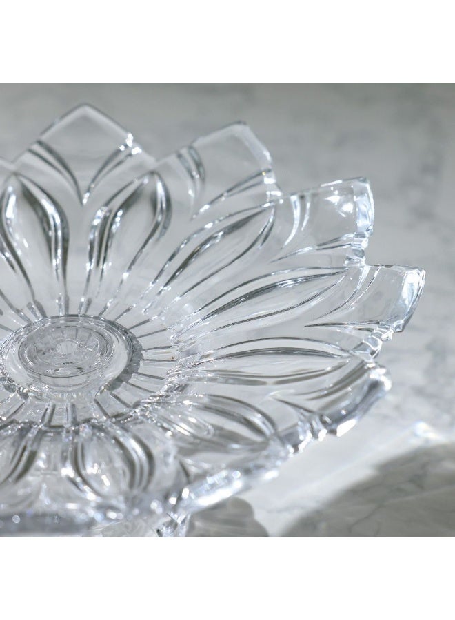 Mondo Villa Medium Plate on Foot 29 cm - Elegant Serveware for Modern Dining, Clear Dinnerware, Decorative Bowls for Stylish Table Settings - Image 3