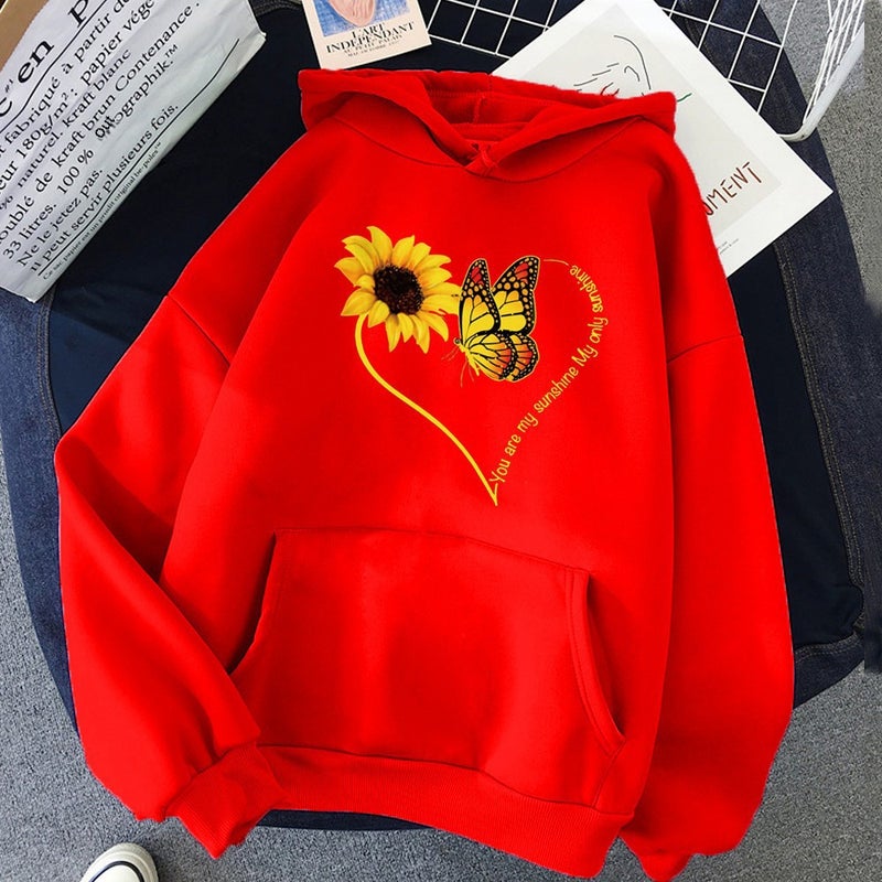 2024 Amazon ebay AliExpress Cross-border Independent Station eBay Creative Letters European and American Mens and Womens Hooded Sweats Red 