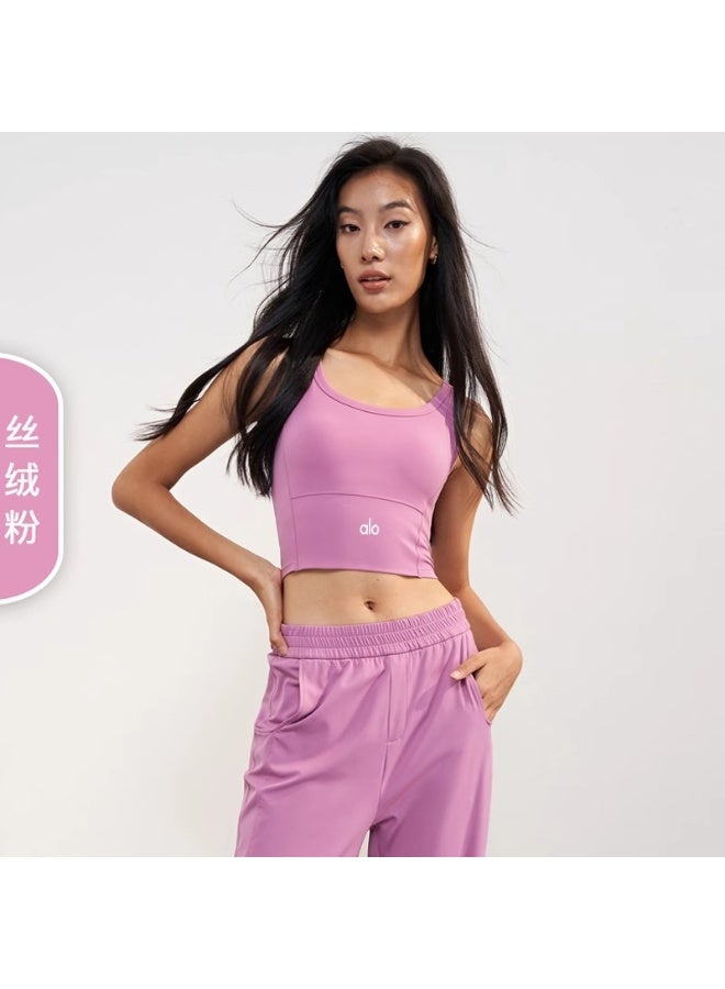 alo Alo Shock-Absorbing Yoga Sports Bra - Minimalist Stylish Versatile Design