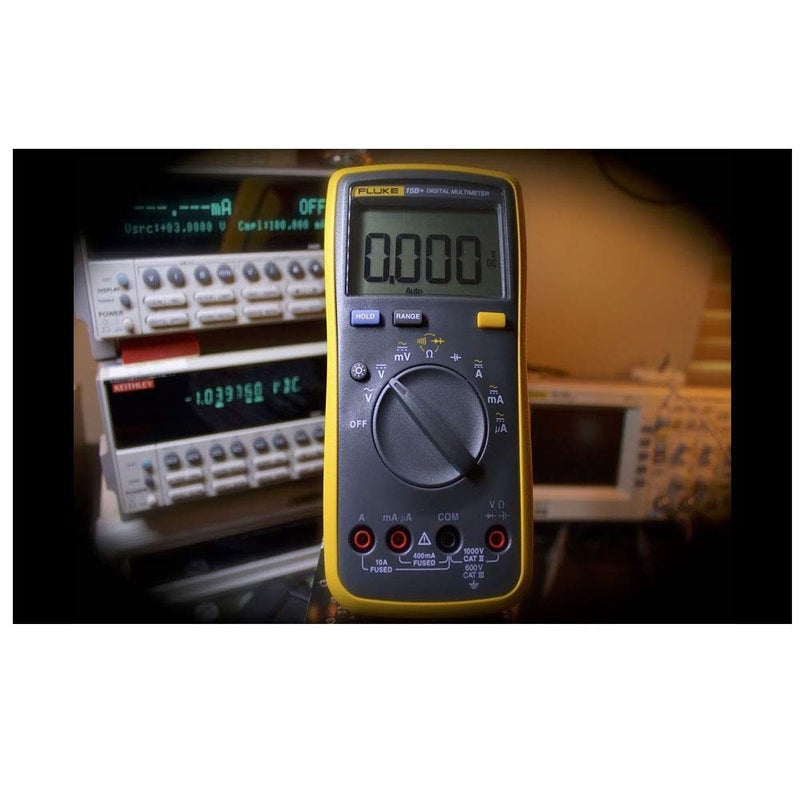 FLUKE Fluke 15B Digital Multimeter 4000 Counts High Voltage Capability LCD Display Temperature Humidity Resistance Altitude Compatibility Fuse Protection  - Image 3
