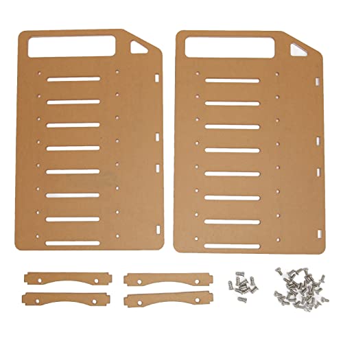 Goshyda 3.5in Hard Drive Bracket, Desktop Transparent Acrylic Hard Drive Bracket, DIY 3.5in Hard Disk Shelf HDD Cage (8 Layers) - Image 1